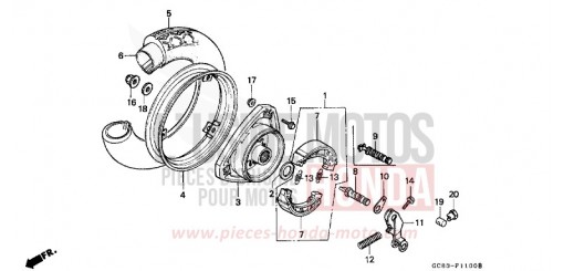 REAR WHEEL NH50MSL de 1990